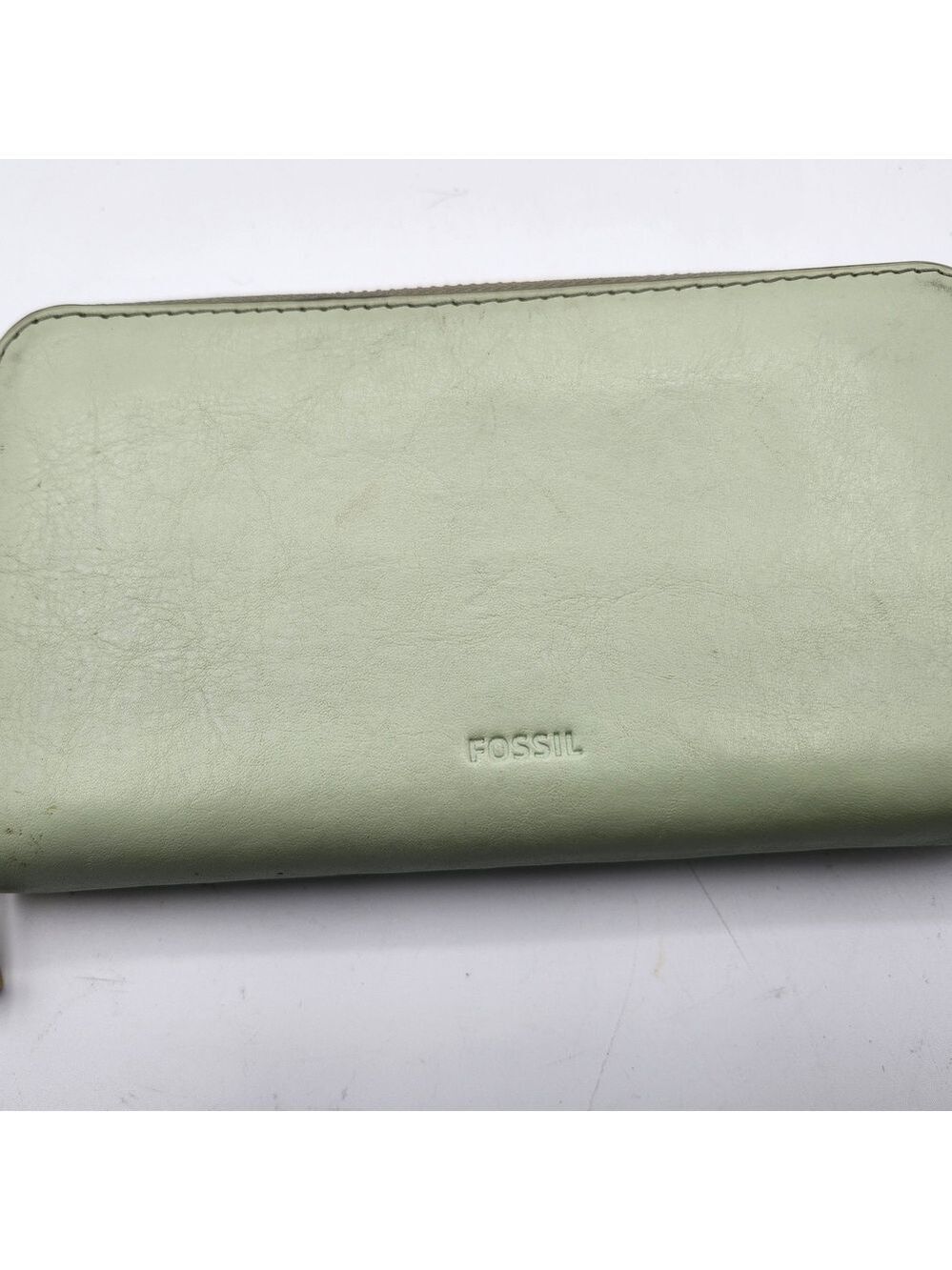 Fossil Mint Green Leather Wallet